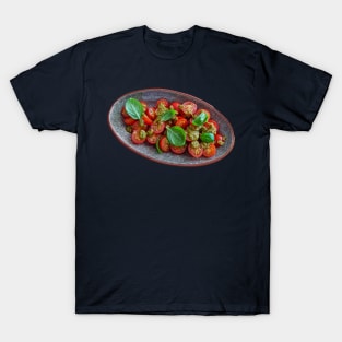 Food Tomato with Basil Pesto Photo T-Shirt